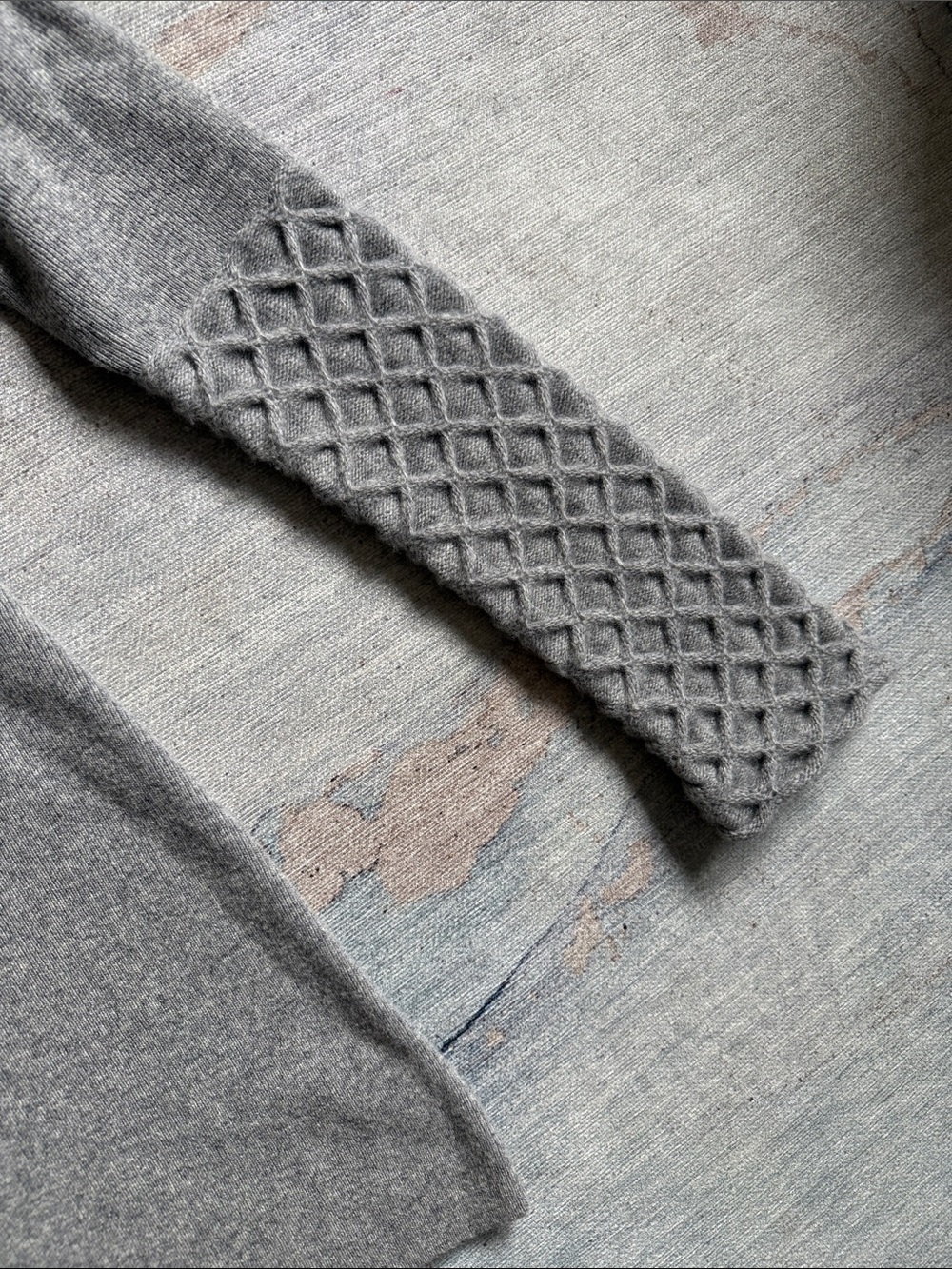 Temperley London Honeycomb Heather Grey Turtleneck Tunic Sweater M - Picture 4 of 8